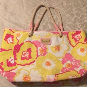 Lily Pulitzer canvas tote